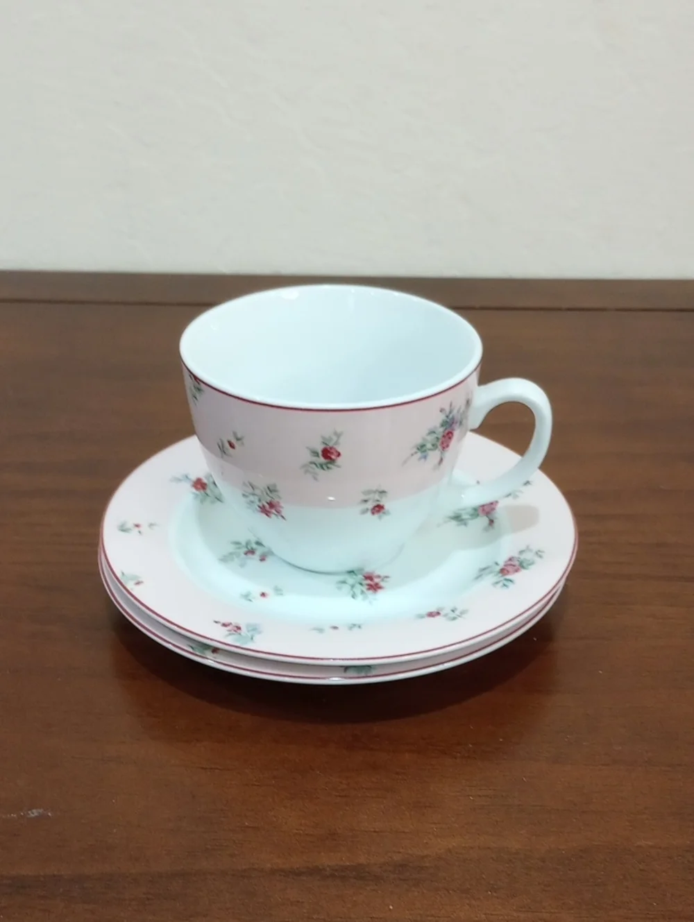 Laura Ashley Petite Fleur Tea Cup And Saucers - Vintage!